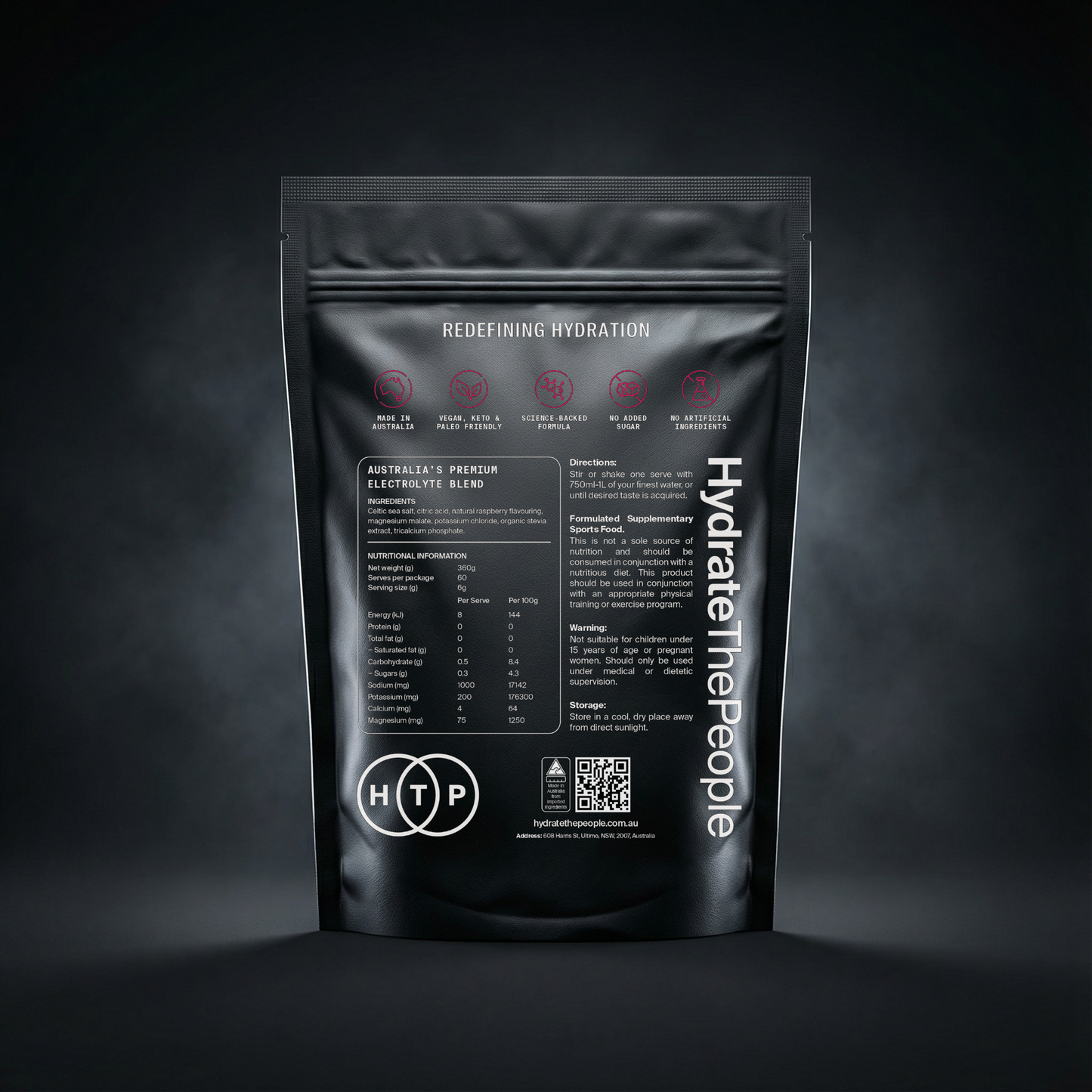 60 Serve Pouch | Raspberry